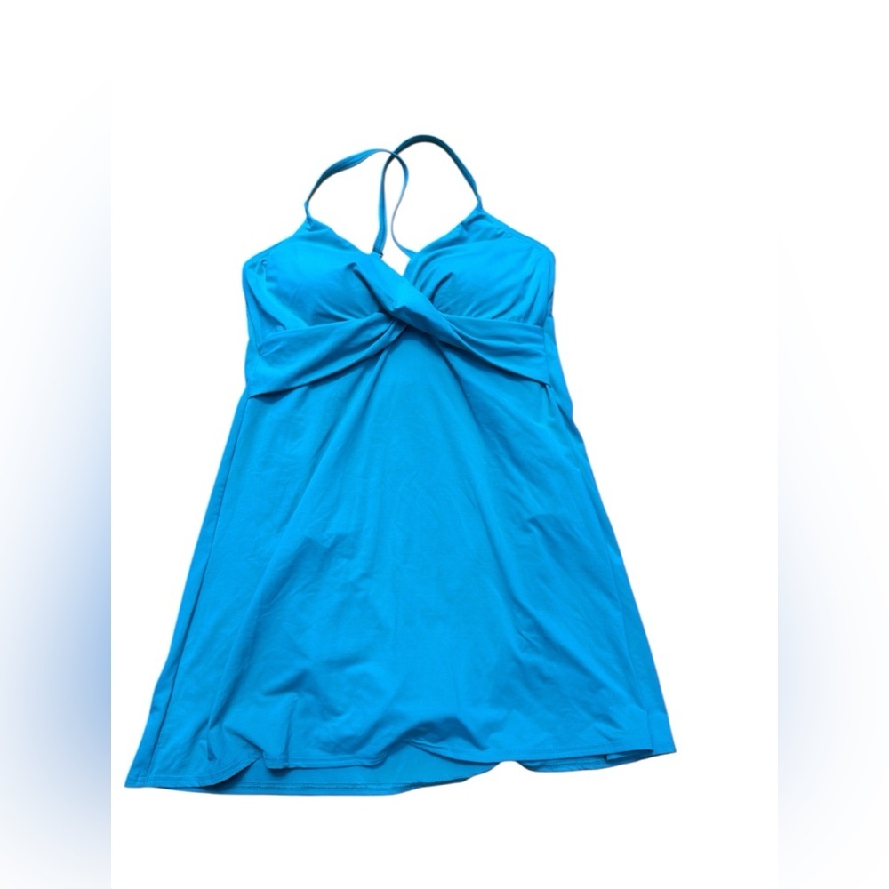 Lands' End .Blue One Piece Swimwear with Flattering Fit